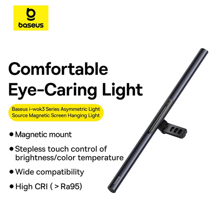 Lampa Baseus i-Wok 3 na monitor (czarna)