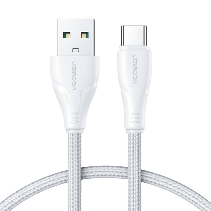 Joyroom kabel USB - USB C 3A Surpass Series do szybkiego ładowania i transferu danych 1,2 m biały (S-UC027A11)