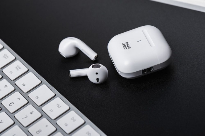 BLUE STAR słuchawki bezprzewodowe / bluetooth stereo TWS Nova Fi5 białe