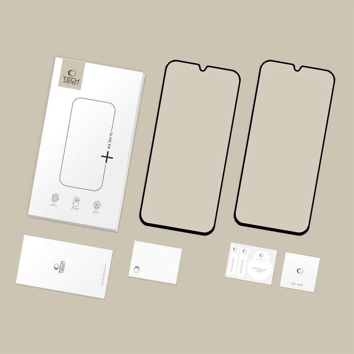 SZKŁO HARTOWANE TECH-PROTECT GALAXY A16 4G / 5G / A26 5G / A17 4G / 5G GLASS FIT+ 2-PACK BLACK