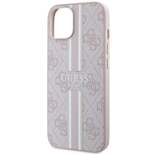 Etui Guess GUHMP14MP4RPSP iPhone 14 Plus 6,7" różowy/pink hardcase 4G Printed Stripes MagSafe Case