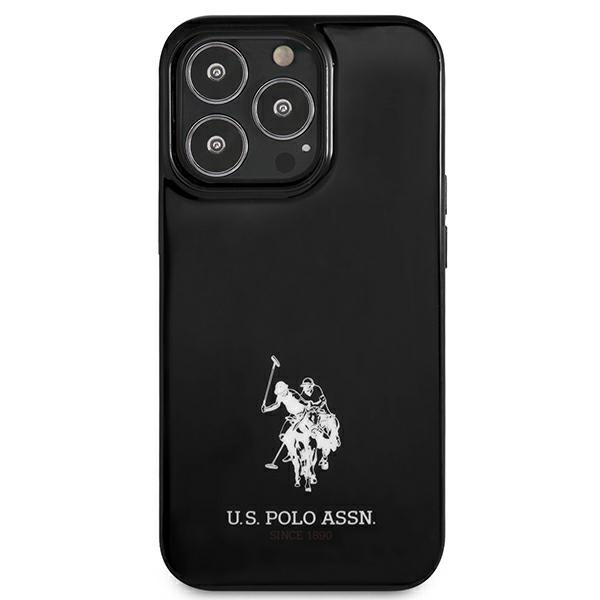 Etui US POLO Apple iPhone 13 Pro Max Horses Logo Czarny Hardcase