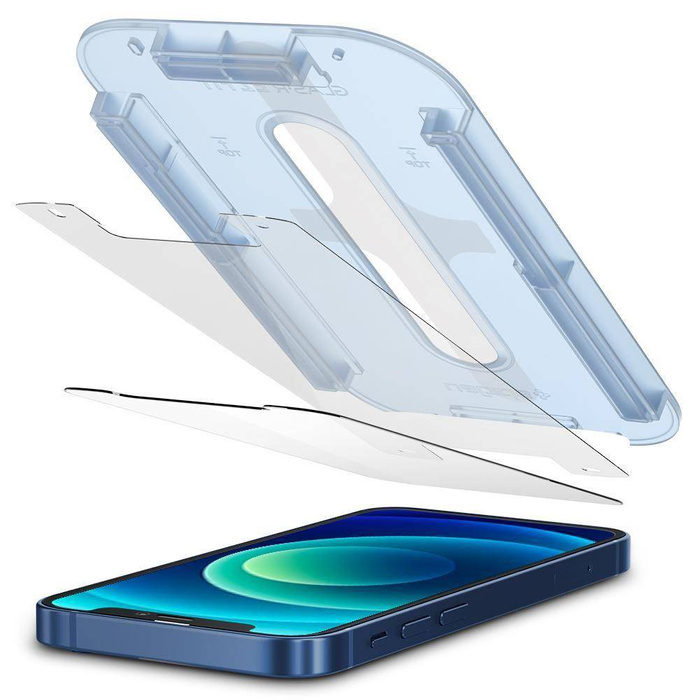 Szkło Hartowane SPIGEN iPhone 12 Mini Glas.Tr ”Ez Fit” 2-pack