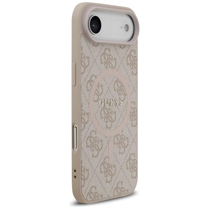 Etui Guess 4G Ring Classic Logo MagSafe  do iPhone 17 Air różowy