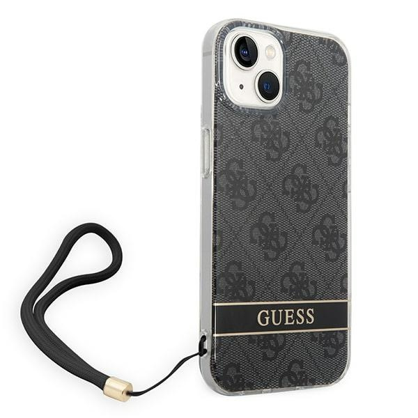 Etui GUESS Apple iPhone 14 Plus 4G Print Strap Czarny Hardcase