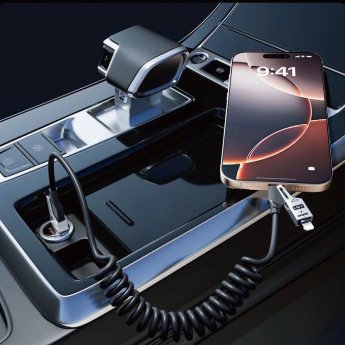 Kabel Dudao L20 Pro 4w1 USB-A / USB-C - Lightning / USB-C - czarny