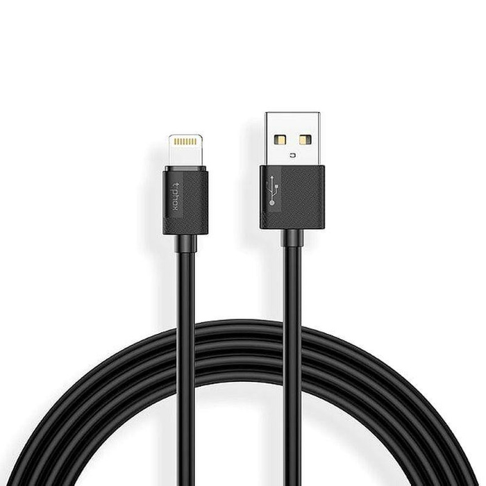 KABEL T-PHOX NETS LIGHTNING BLACK-GRATIS 2.4A ; PVC ; 2M