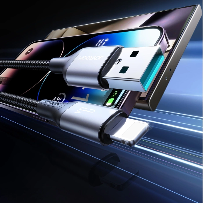 Kabel Joyroom S-A28 Flash Series 3A USB-A - Lightning 1m - czarny