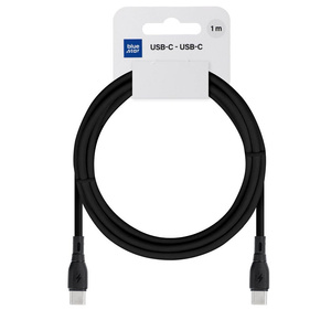 Kabel USB C do USB C Blue Star 3A 60W ECO 1 m PJ73-13-3 czarny
