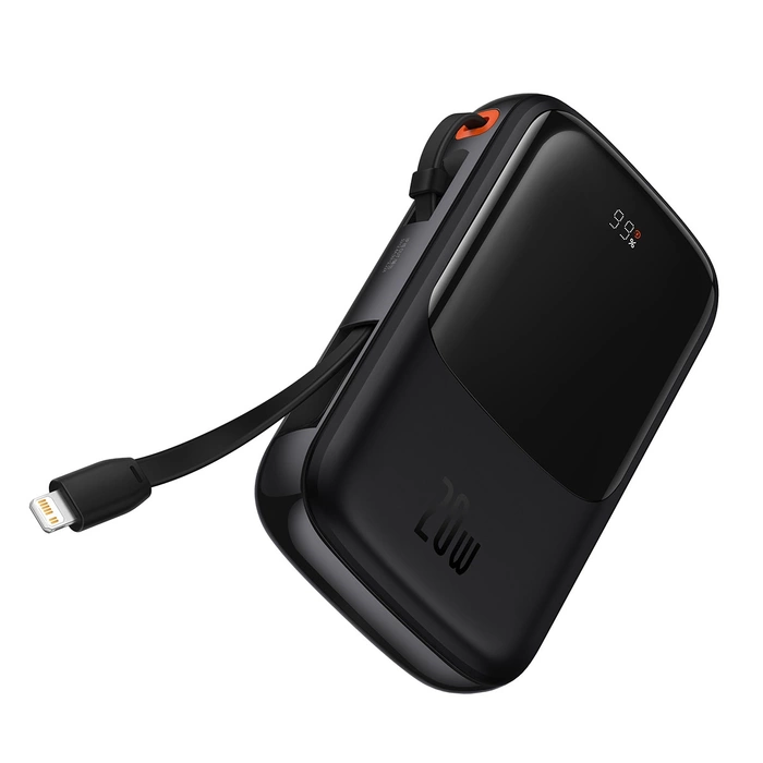 [PO ZWROCIE] Powerbank 10000mAh 20W Baseus Qpow Pro Overseas Edition + kabel USB C 3A - czarny