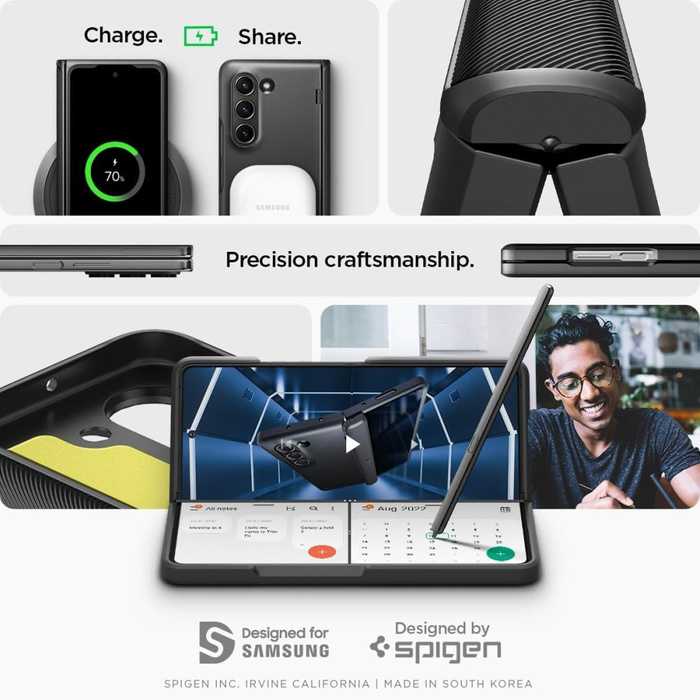 Etui Spigen Slim Armor Pro Galaxy Z Fold 5 Black Case