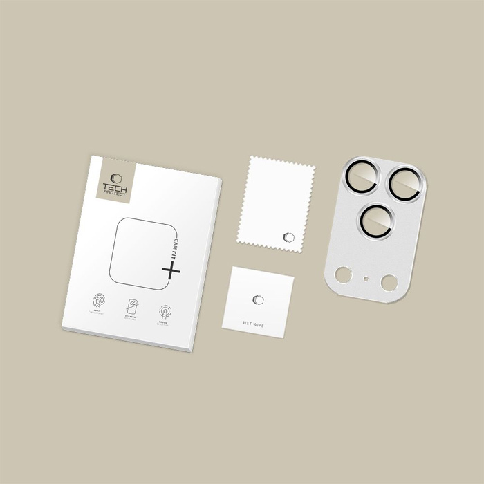OSŁONA APARATU TECH-PROTECT CAMFULL FIT+ IPHONE 17 PRO SILVER