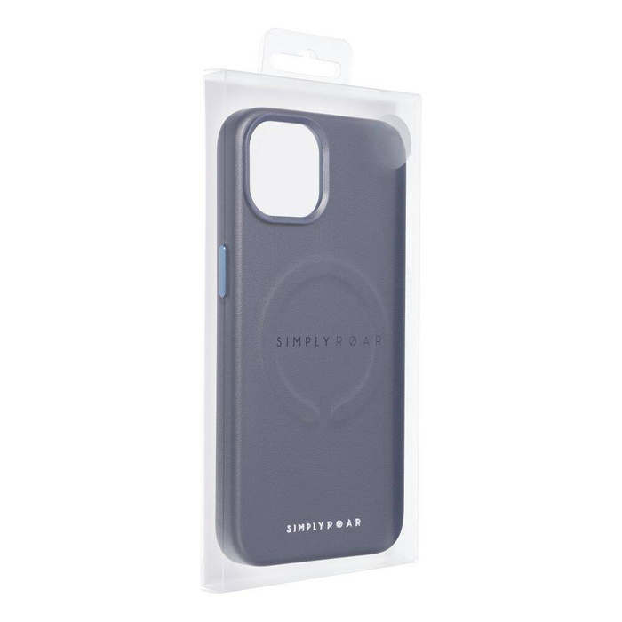 Futerał Roar Leather Mag Case kompatybilny z MagSafe - do iPhone 14 Pro Max Granatowy