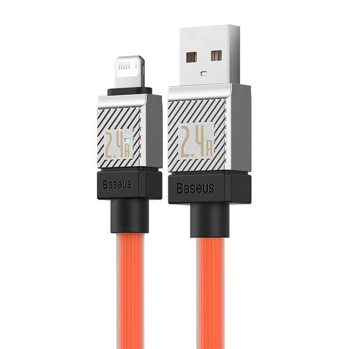 Kabel szybko ładujący Baseus USB-A do Lightning CoolPlay Series 2.4A 1m (pomarańczowy)