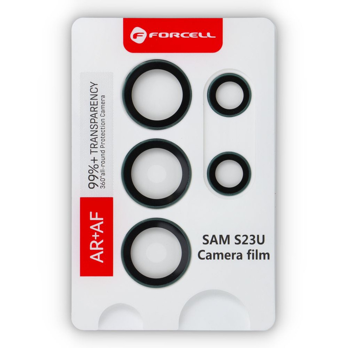 Szkło hartowane na aparat do Samsung S23 Ultra Forcell Premium zielone 0INT