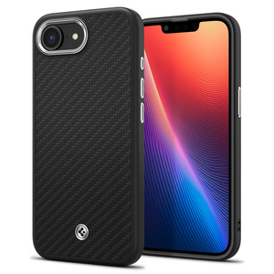 ETUI SPIGEN IPHONE 16E ENZO ARAMID MAG MAGSAFE MATOWE CZARNE