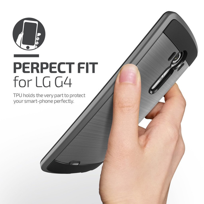 Etui LG G4 VERUS Verge Steel Silver Jak Spigen SGP Pokrowiec