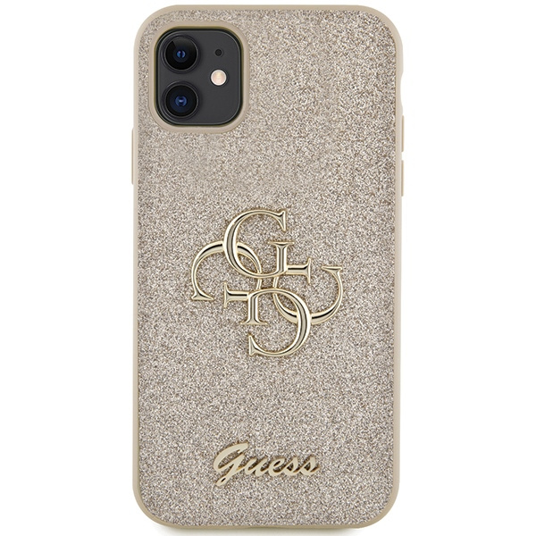 Etui Oryginalne Etui GUESS Hardcase GUHCN61HG4SGD do iPhone 11 (Fixed Glitter Big 4G / złoty) Case