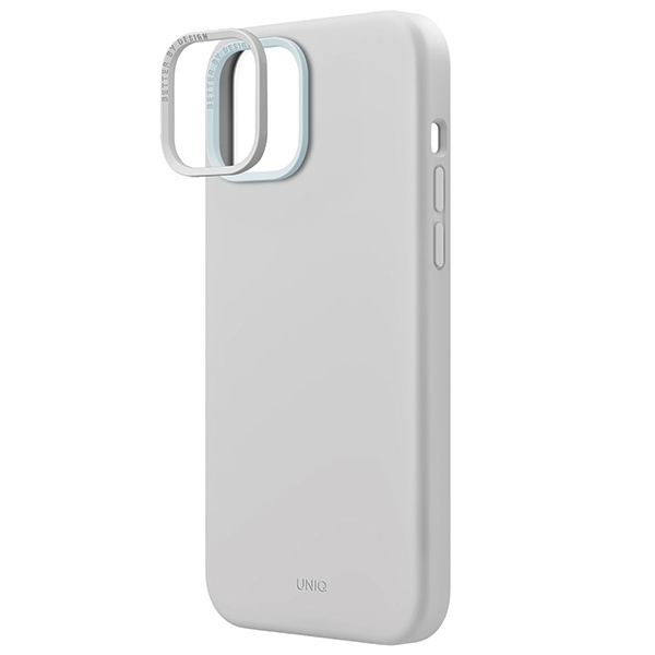Etui UNIQ etui Lino Hue iPhone 15 6.1" Magclick Charging jasnoszary/chalk grey Case