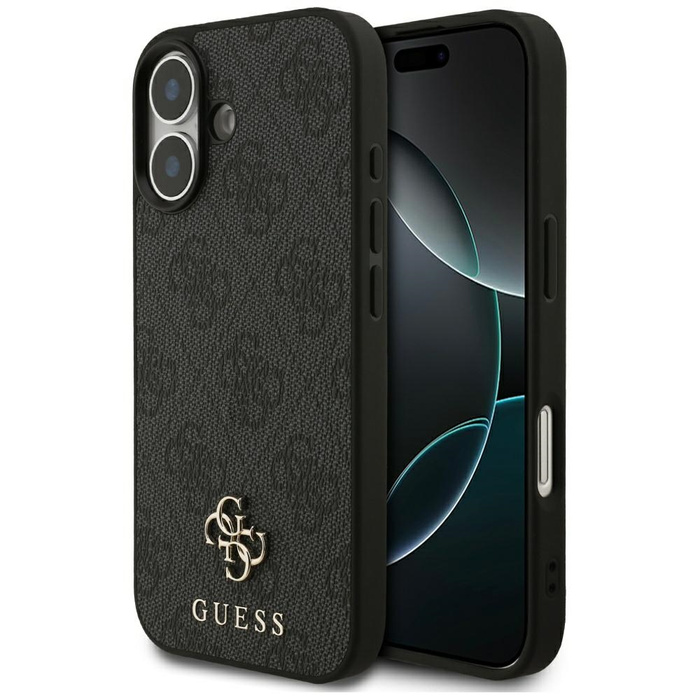 Etui Guess 4G Small Classic Logo MagSafe do iPhone 17 czarny
