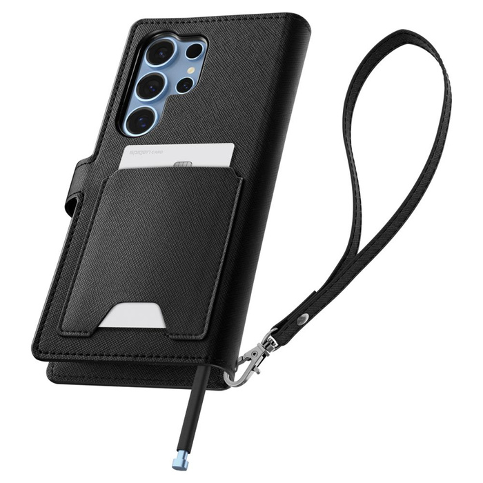 ETUI SPIGEN SAMSUNG GALAXY S25 ULTRA WALLET ”S” CZARNE