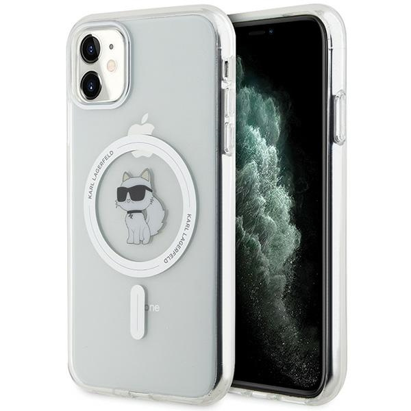 Etui Karl Lagerfeld KLHMN61HFCCNOT iPhone 11 /Xr przezroczysty/transparent hardcase IML Choupette MagSafe