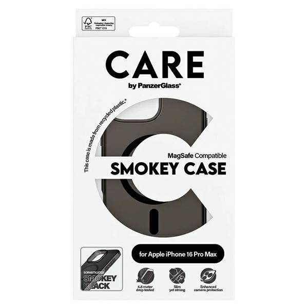 Etui CARE by PanzerGlass Flagship Case iPhone 16 Pro Max 6.9" dymny/smokey MagSafe 1352