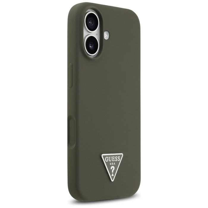 Etui Guess Silicone Triangle Logo        MagSafe do iPhone 17 khaki