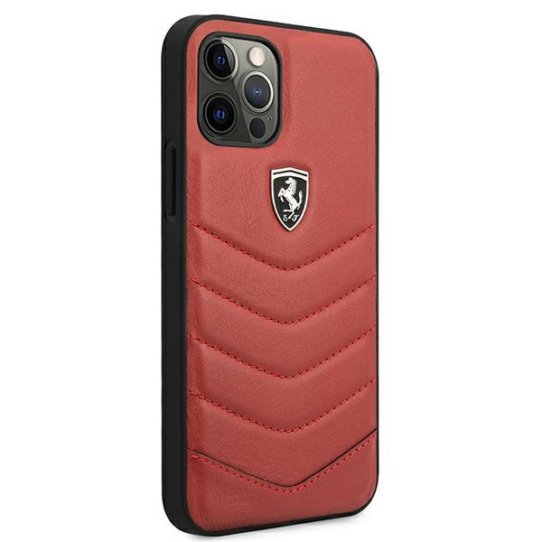 Etui FERRARI Apple iPhone 12 12 Pro Off Track Quilted Czerwony Hardcase