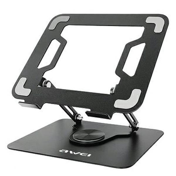 AWEI uchwyt biurkowy X46 rotacyjny na laptopa do 16" czarny/black