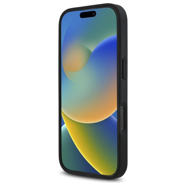 Etui BMW iPhone 16 Pro 6.3" czarny/black hardcase M Perforated Twisted Line MagSafe