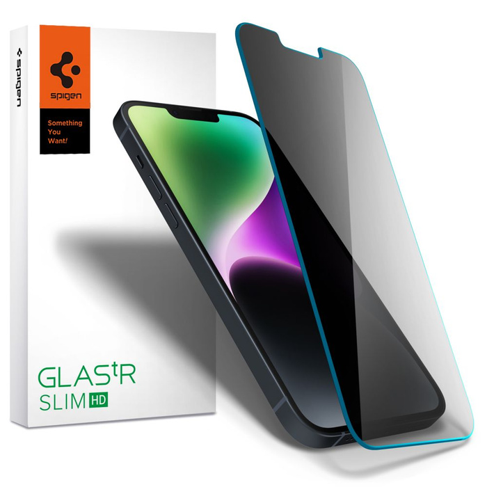 SZKŁO HARTOWANE SPIGEN Apple iPhone 13 / 13 Pro / 16E GLAS.TR Slim Privacy Glass 