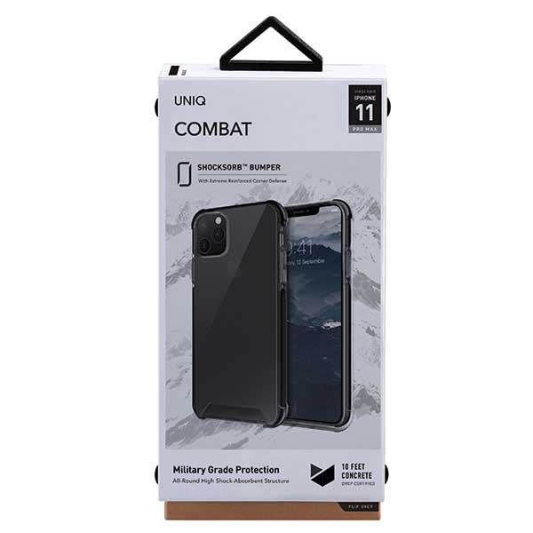 UNIQ etui Combat iPhone 11 Pro Max czarny/carbon black