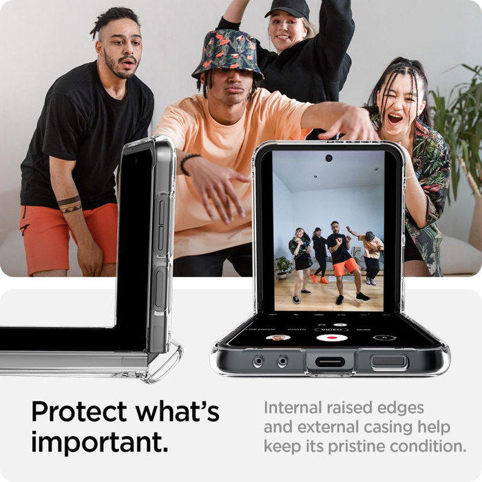 Etui Spigen Thin Fit ”pro” Galaxy Z Flip 5 Crystal Clear