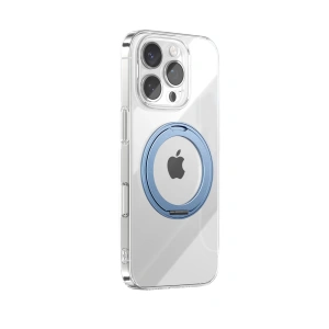 Etui Joyroom JR-16JL6 na iPhone 16 Pro Max ultracienkie kompatybilne z MagSafe z ringiem-podstawką 360° - niebieskie