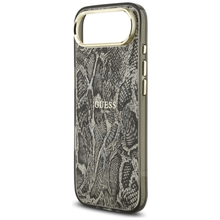 Etui Guess Python Pattern MagSafe do     iPhone Air czarny