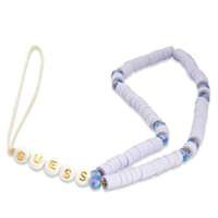 Zawieszka GUESS Phone Strap Heishi Beads Liliowy Fioletowy