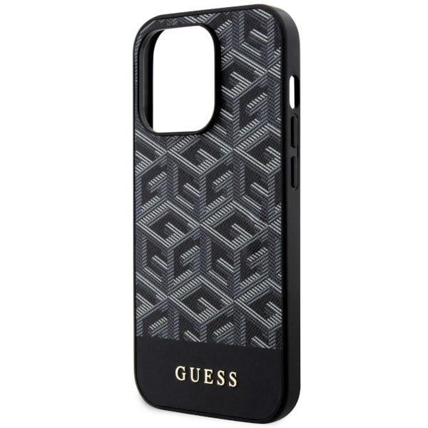 Etui Guess GUHMP14LHGCFSEK iPhone 14 Pro 6.1" czarny/black hardcase GCube Stripes MagSafe Case