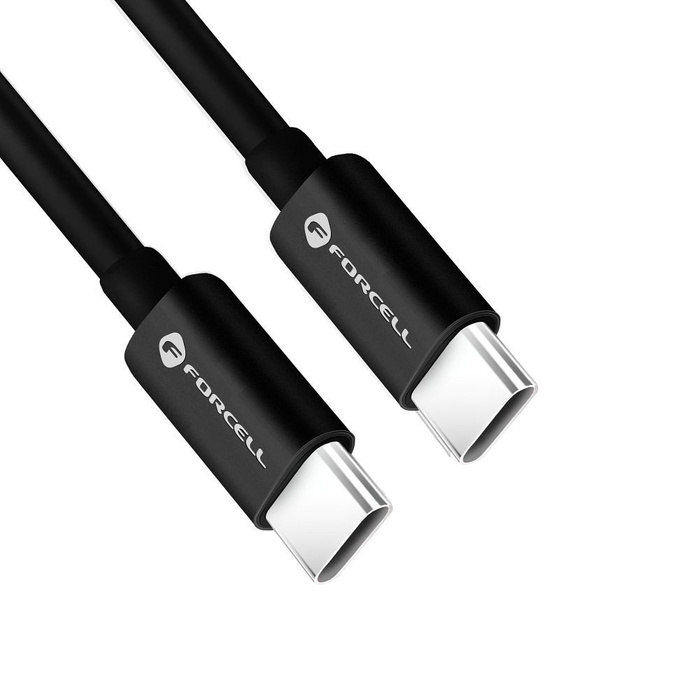 Kabel USB C do USB C Forcell F-Energy QC4.0 PD 3A 60W 3 m C338 czarny