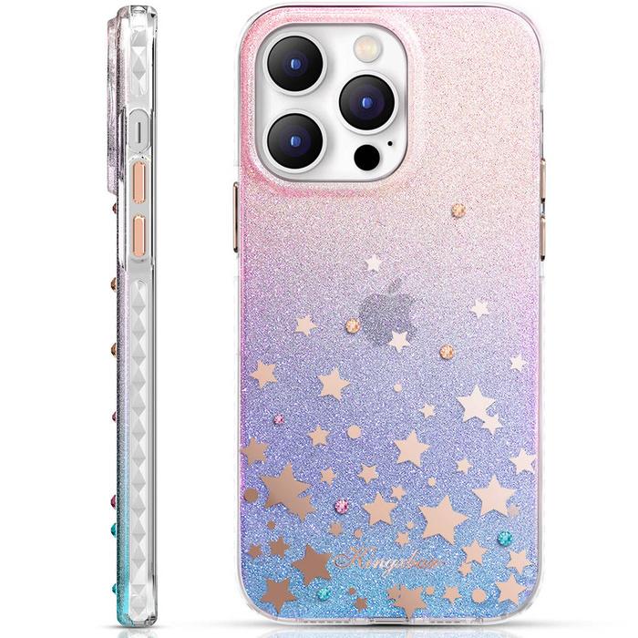 Etui Kingxbar Heart Star Series Etui iPhone 14 Plus Pokrowiec Obudowa Na Tył Plecki Zodiac Case