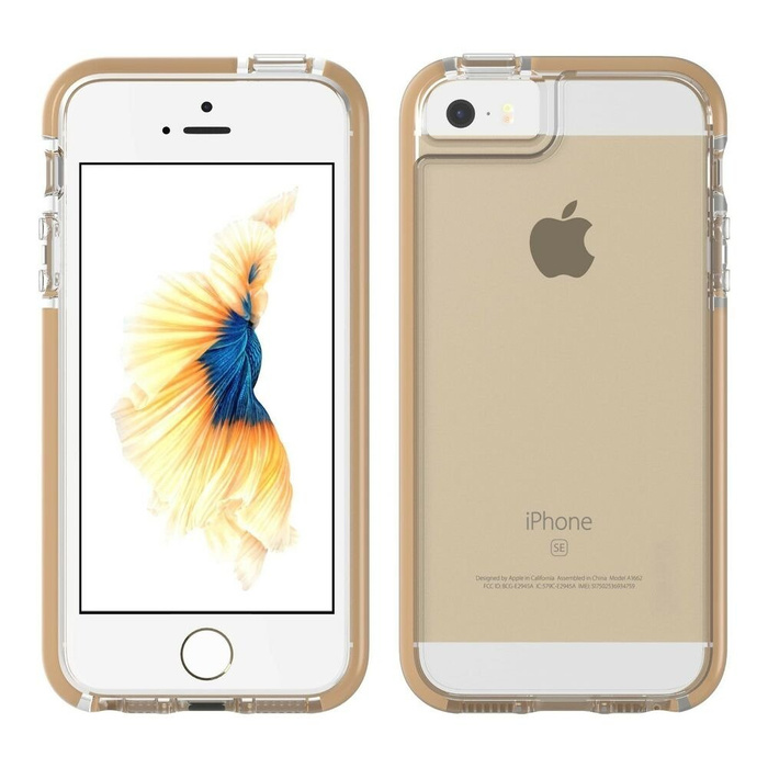 Pokrowiec Etui Apple iPhone 5 5S SE GEAR4 Piccadilly Złote D3o