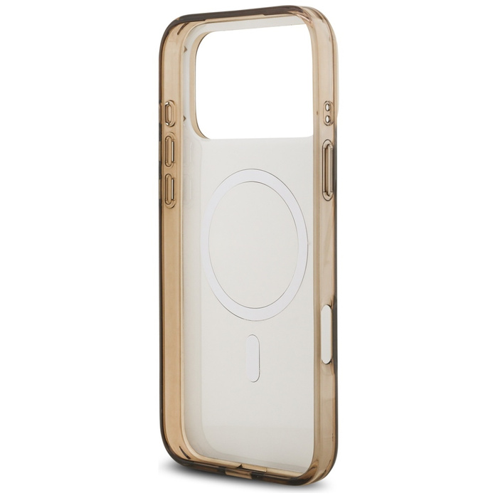 Etui Guess IML 4G Background MagSafe do  iPhone 17 Pro brązowy