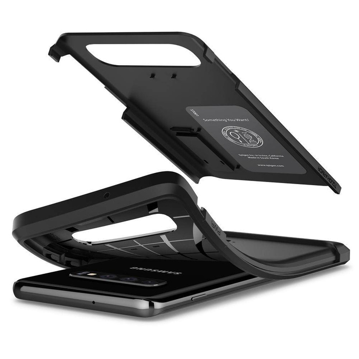 Etui Spigen Galaxy S10 Tough Armor Czarne Case Samsung