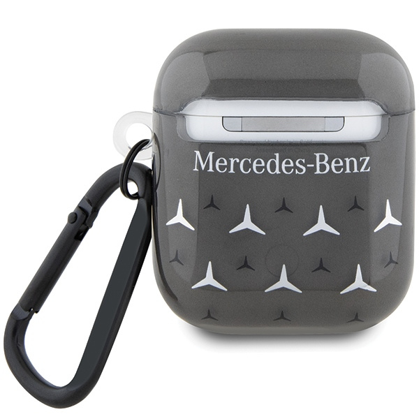Etui Mercedes MEA28DPMGS AirPods 1/2 cover czarny/black Large Star Pattern Case