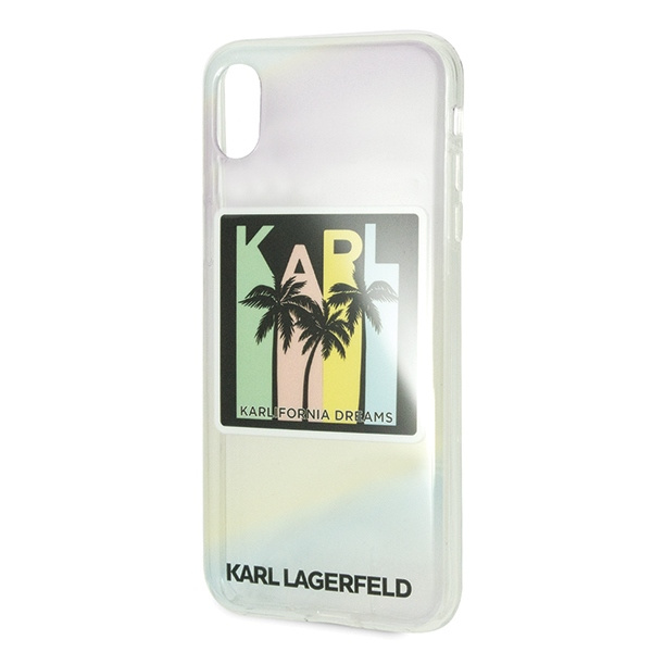 Etui KARL LAGERFELD Apple iPhone Xs Max Kalifornia Dreams Wielokolorowy Case
