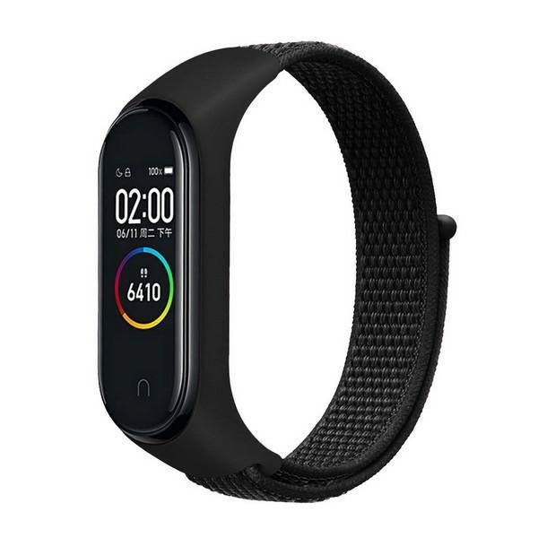 Beline pasek Mi Band 7/6/5/4/3 NylonLoopczarny/black