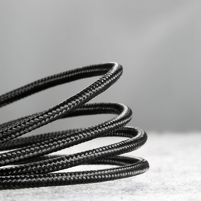 Baseus Cafule Cable wytrzymały nylonowy kabel przewód USB / USB-C QC3.0 3A 0,5M czarno-czerwony (CATKLF-A91)