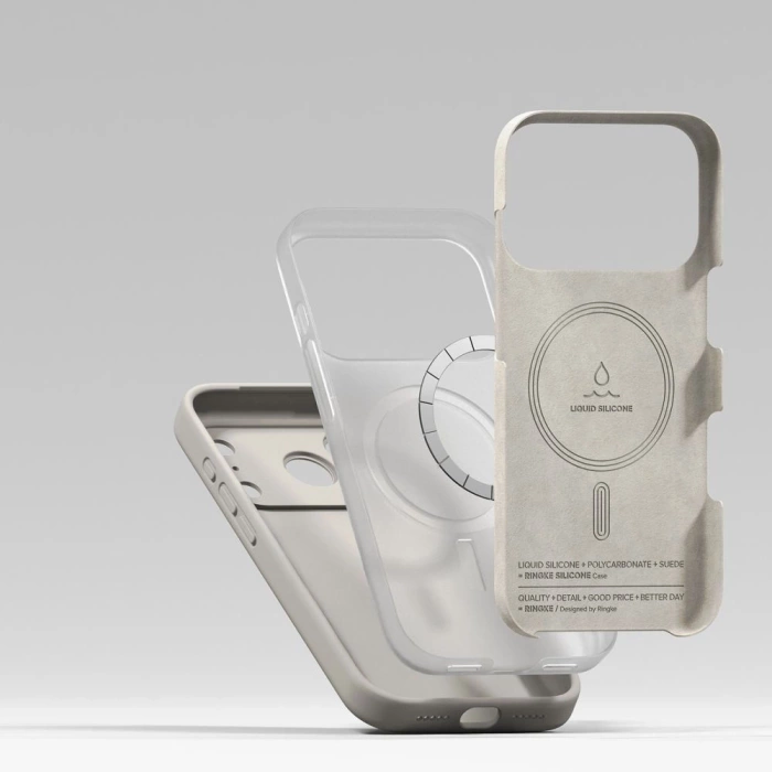 RINGKE SILICONE MAGNETIC MAGSAFE IPHONE 17 PRO STONE