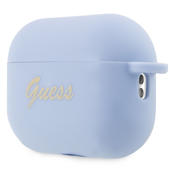 Etui Guess GUAP2LSCHSB AirPods Pro 2 cover niebieski/blue Silicone Charm Heart Collection Case