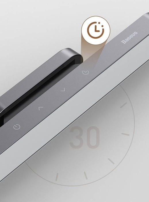 Baseus magnetyczna lampka nocna LED lampa pod szafkę do domu kuchni pokoju szary (DGXC-C0G)